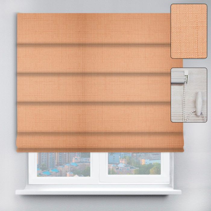 Римські штори DECOLIV з ланцюжковим карнизом Льон персиковий