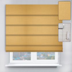 Римські штори з ланцюжковим карнизом Льон світло-жовтий