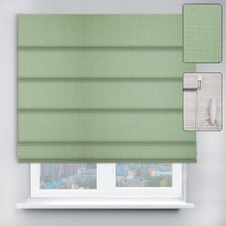 Римські штори з ланцюжковим карнизом Льон мятний