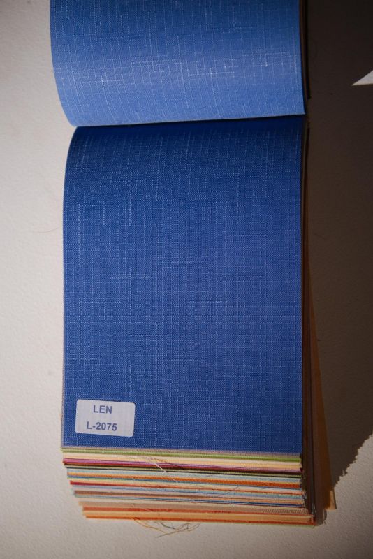 Римські штори DECOLIV з ланцюжковим карнизом Льон джинс