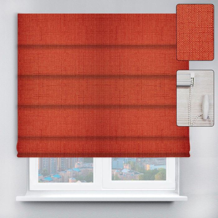 Римські штори DECOLIV з ланцюжковим карнизом Льон цегляний