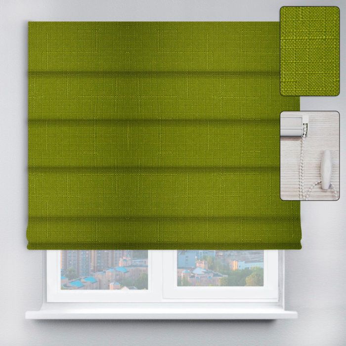 Римські штори DECOLIV з ланцюжковим карнизом Льон зелений