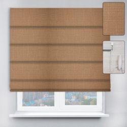 Римські штори з ланцюжковим карнизом Льон капучино