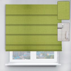 Римські штори з ланцюжковим карнизом Льон салатовий