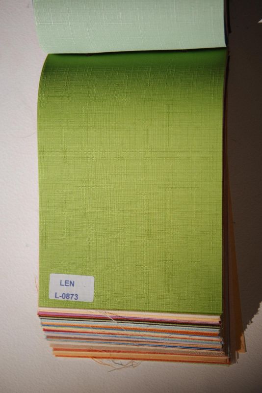 Римські штори DECOLIV з ланцюжковим карнизом Льон салатовий