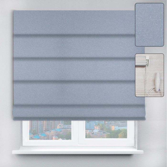 Римські штори DECOLIV з ланцюжковим карнизом Neo блакитний