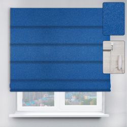Римські штори з ланцюжковим карнизом Neo синій
