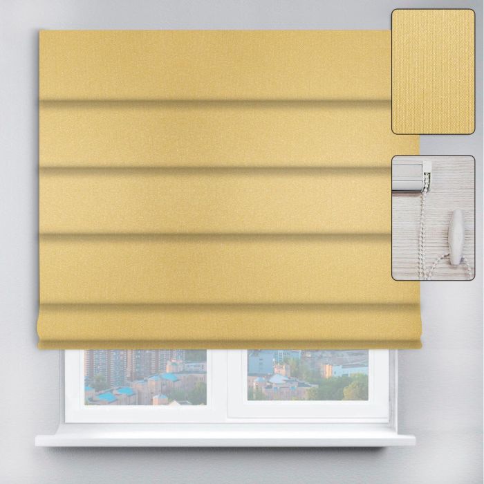 Римські штори DECOLIV з ланцюжковим карнизом Neo світло-жовтий