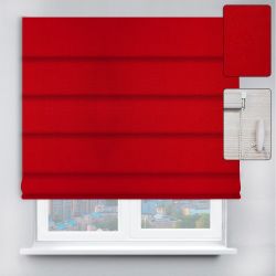 Римські штори DECOLIV з ланцюжковим карнизом Neo червоний