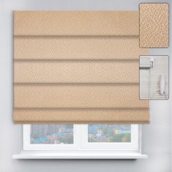 Римські штори з ланцюжковим карнизом Pearl бежевий