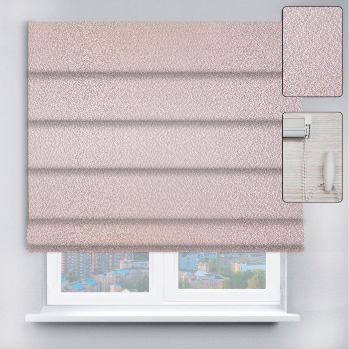 Римські штори DECOLIV з ланцюжковим карнизом Pearl рожевий