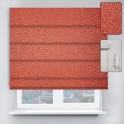 Римські штори з ланцюжковим карнизом Pearl теракотовий