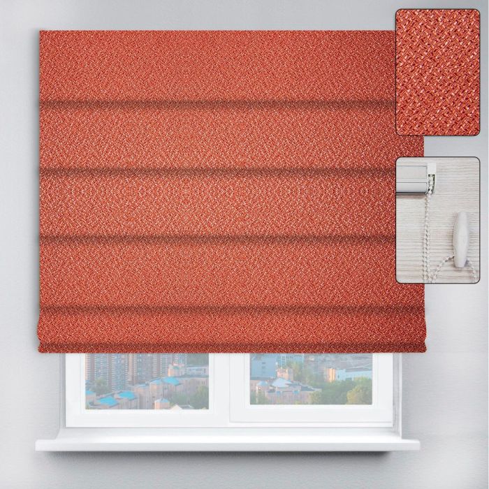 Римські штори DECOLIV з ланцюжковим карнизом Pearl теракотовий