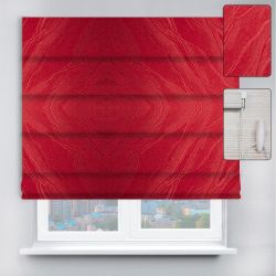 Римські штори з ланцюжковим карнизом Woda бордовий