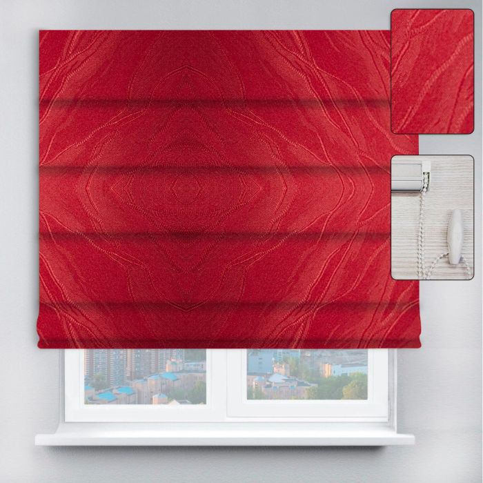 Римські штори DECOLIV з ланцюжковим карнизом Woda бордовий