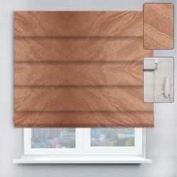 Римські штори з ланцюжковим карнизом Woda коричневий