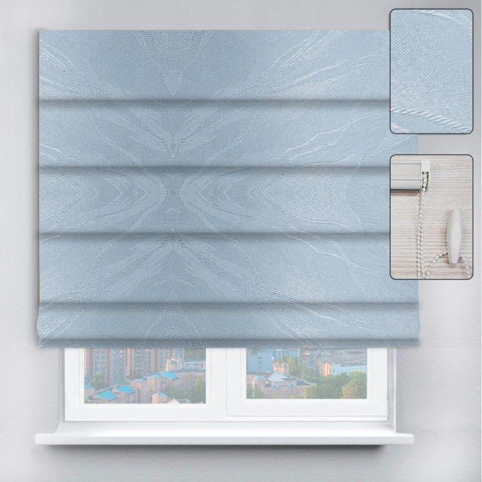 Римські штори DECOLIV з ланцюжковим карнизом Woda блакитний