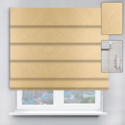 Римські штори DECOLIV з ланцюжковим карнизом Woda жовтий