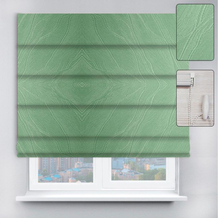 Римські штори DECOLIV з ланцюжковим карнизом Woda зелений