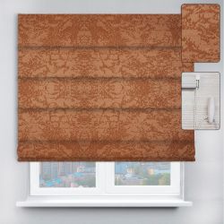 Римські штори з ланцюжковим карнизом Агат коричневий