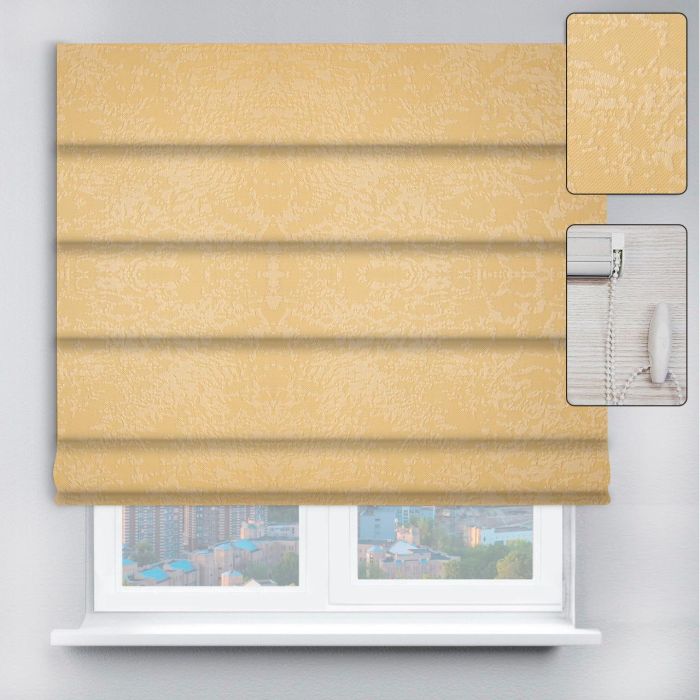 Римські штори DECOLIV з ланцюжковим карнизом Агат світло-жовтий