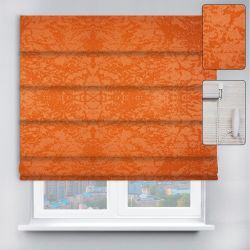 Римські штори DECOLIV з ланцюжковим карнизом Агат помаранчевий