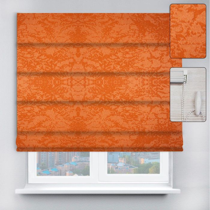 Римські штори DECOLIV з ланцюжковим карнизом Агат помаранчевий