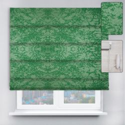 Римські штори з ланцюжковим карнизом Агат зелений