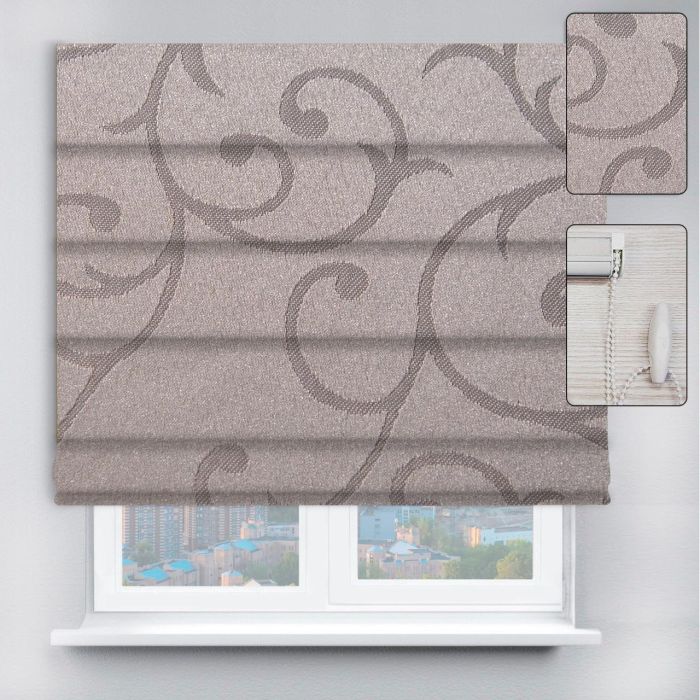 Римські штори DECOLIV з ланцюжковим карнизом Акант сірий