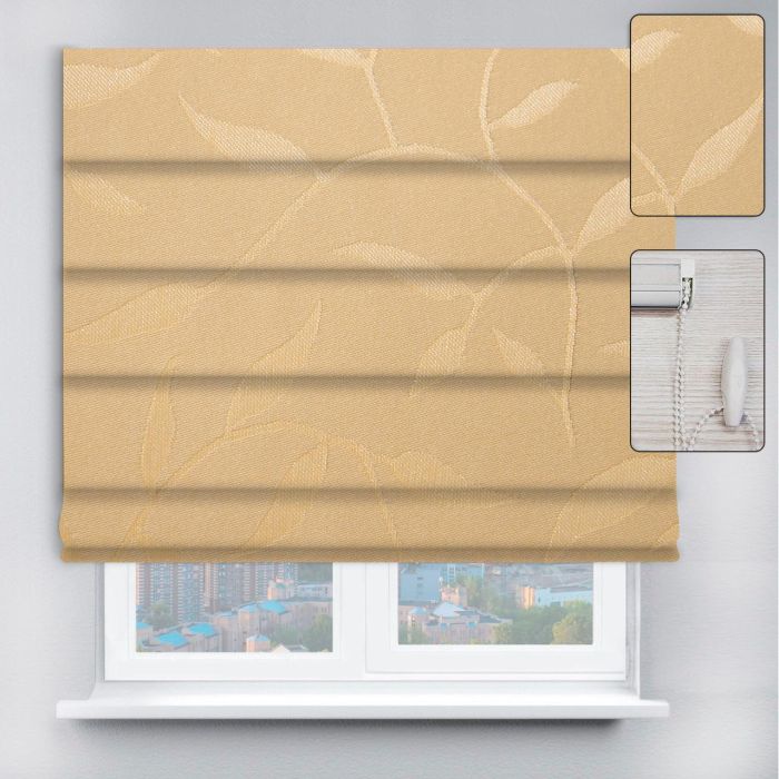 Римські штори DECOLIV з ланцюжковим карнизом Натура світло-бежевий