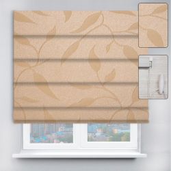 Римські штори з ланцюжковим карнизом Натура світло-рожевий