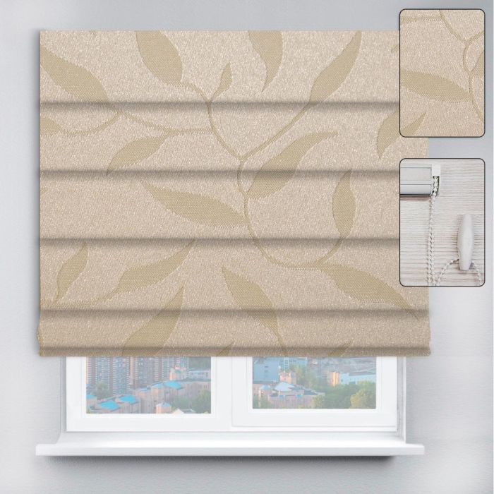 Римські штори DECOLIV з ланцюжковим карнизом Натура бежевий