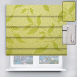 Римські штори з ланцюжковим карнизом Натура салатовий