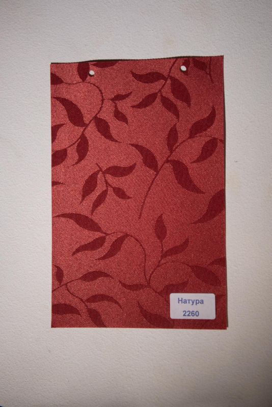 Римські штори з ланцюжковим карнизом Натура бордовий