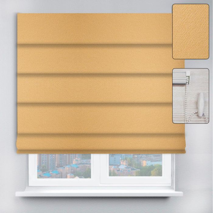 Римські штори DECOLIV з ланцюжковим карнизом Перла жовтий