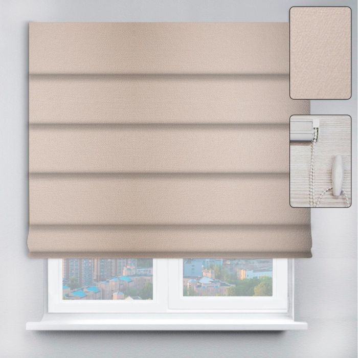 Римські штори DECOLIV з ланцюжковим карнизом Перла молочний