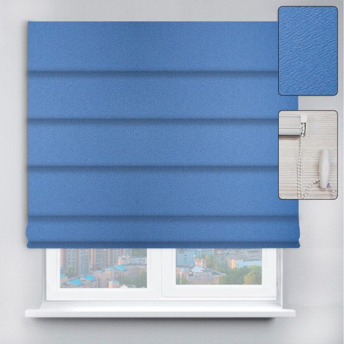 Римські штори DECOLIV з ланцюжковим карнизом Перла блакитний