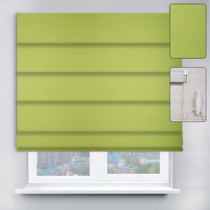 Римські штори DECOLIV з ланцюжковим карнизом Перла салатовий