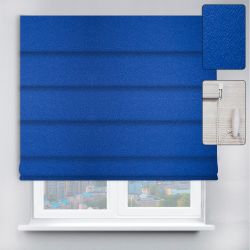 Римські штори з ланцюжковим карнизом Перла синій