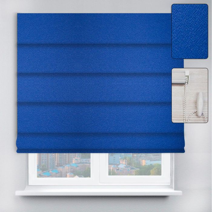 Римські штори DECOLIV з ланцюжковим карнизом Перла синій