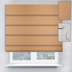 Римські штори DECOLIV з ланцюжковим карнизом Перла персиковий