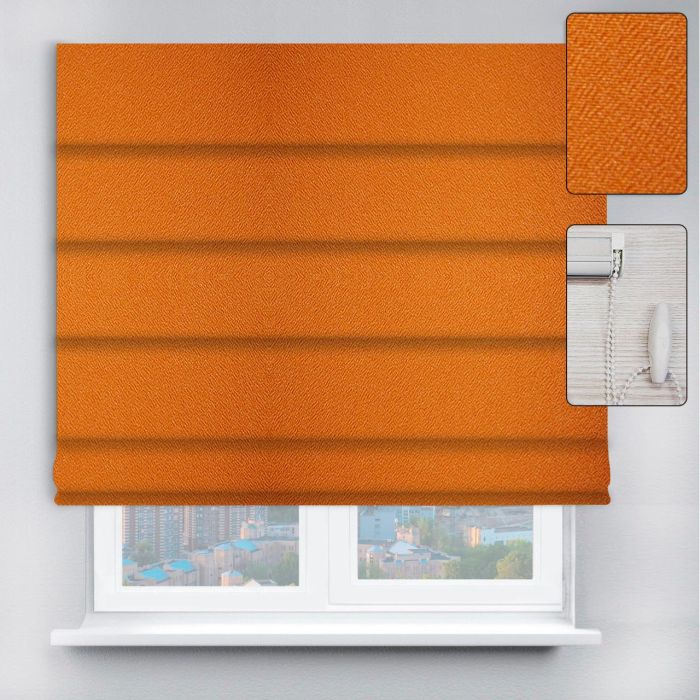 Римські штори DECOLIV з ланцюжковим карнизом Перла помаранчевий