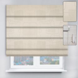 Римські штори DECOLIV з ланцюжковим карнизом Топаз 875 бежевий