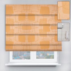 Римські штори DECOLIV з ланцюжковим карнизом Топаз 2071 персиковий