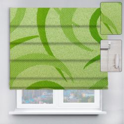 Римські штори DECOLIV з ланцюжковим карнизом Фестиваль 700 салатовий
