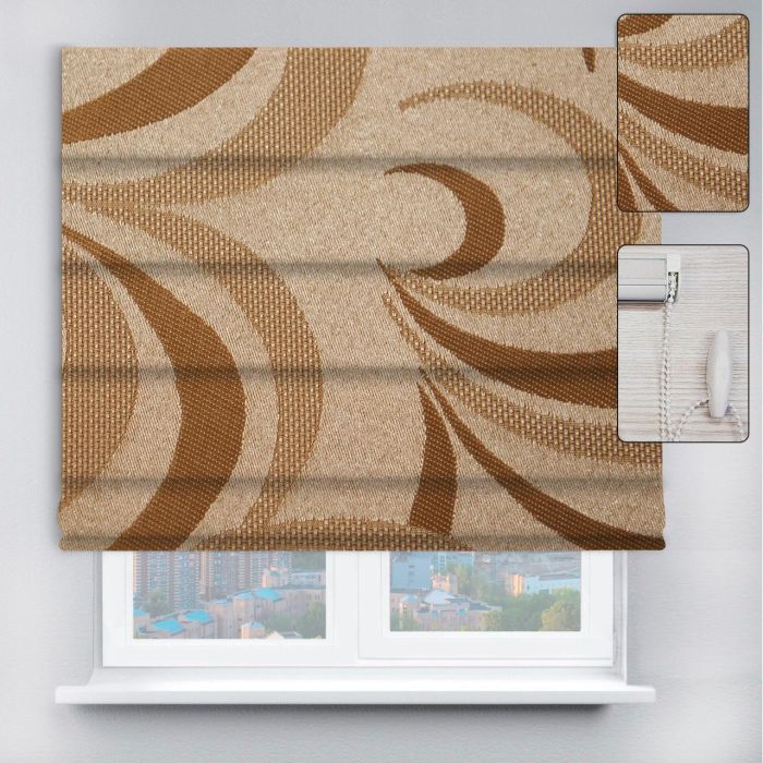 Римські штори DECOLIV з ланцюжковим карнизом Фестиваль 703 шоколадний