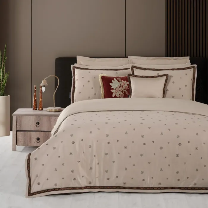 Двоспальний King Size комплект Sarev Kutay Сатин Преміум