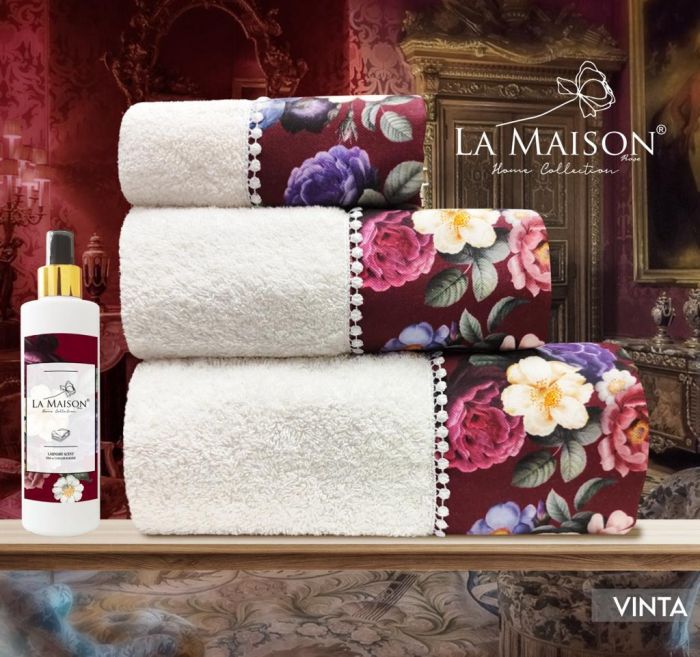 Подарунковий набір рушників з парфумом La Maison Vinta