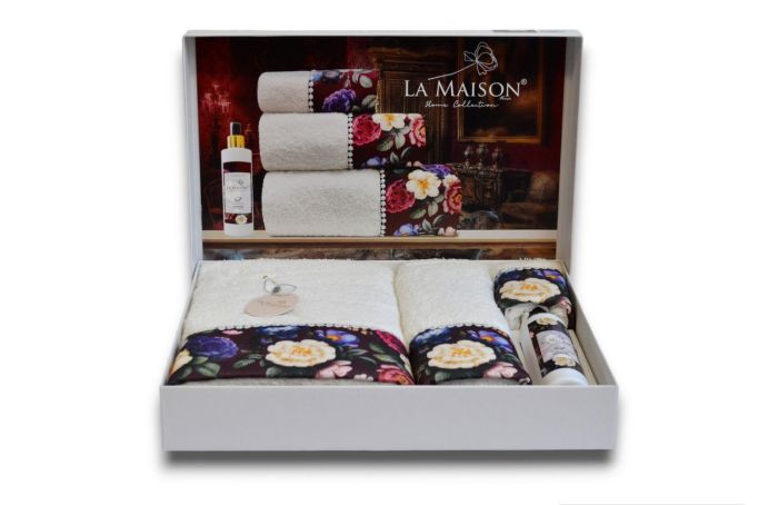 Подарунковий набір рушників з парфумом La Maison Vinta