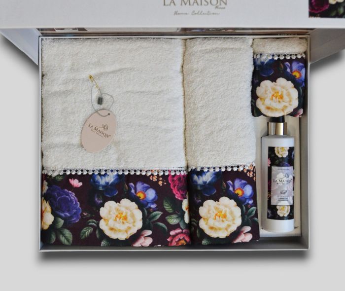 Подарунковий набір рушників з парфумом La Maison Vinta